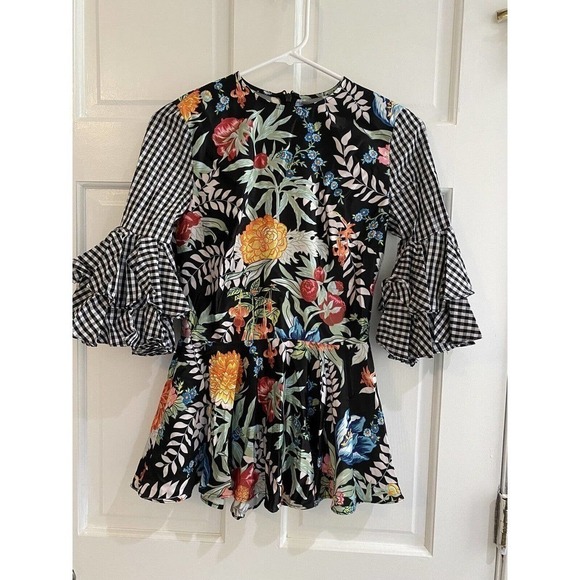 House Of Holland Ruffled Sleeve Mini Dress - Picture 2 of 13